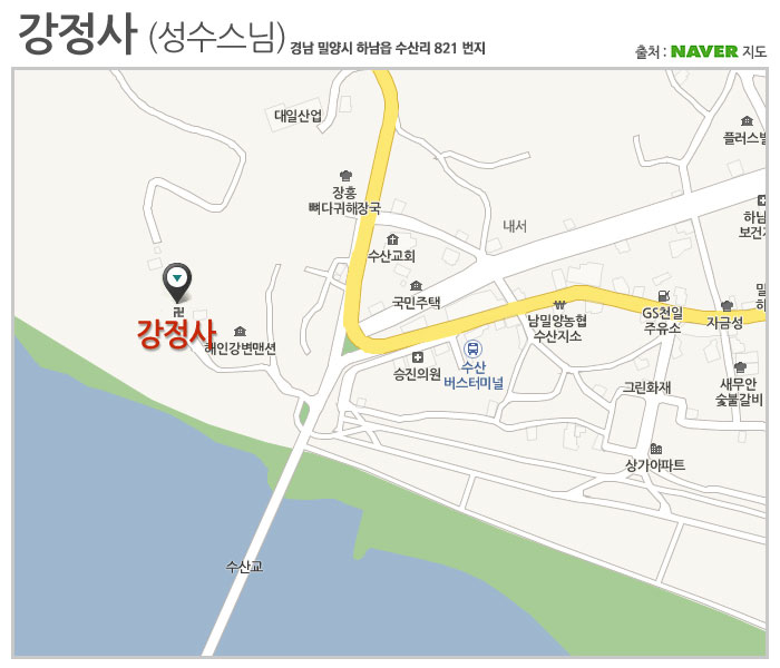 강정사 지도보기